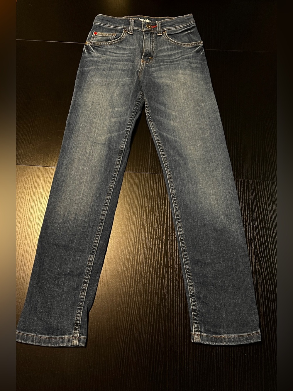 Boys Wrangler Straight Jeans in Medium Blue Wash